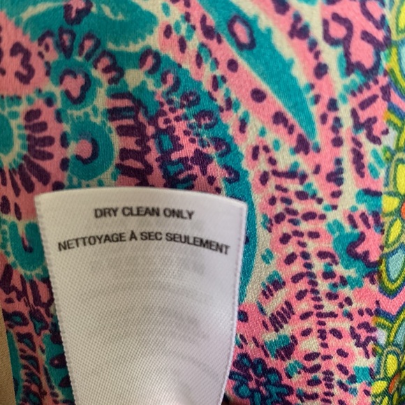 Juicy Couture Maxi Dress Imperial Starflower Paisley Sleeveless Slit Front - Picture 8 of 8